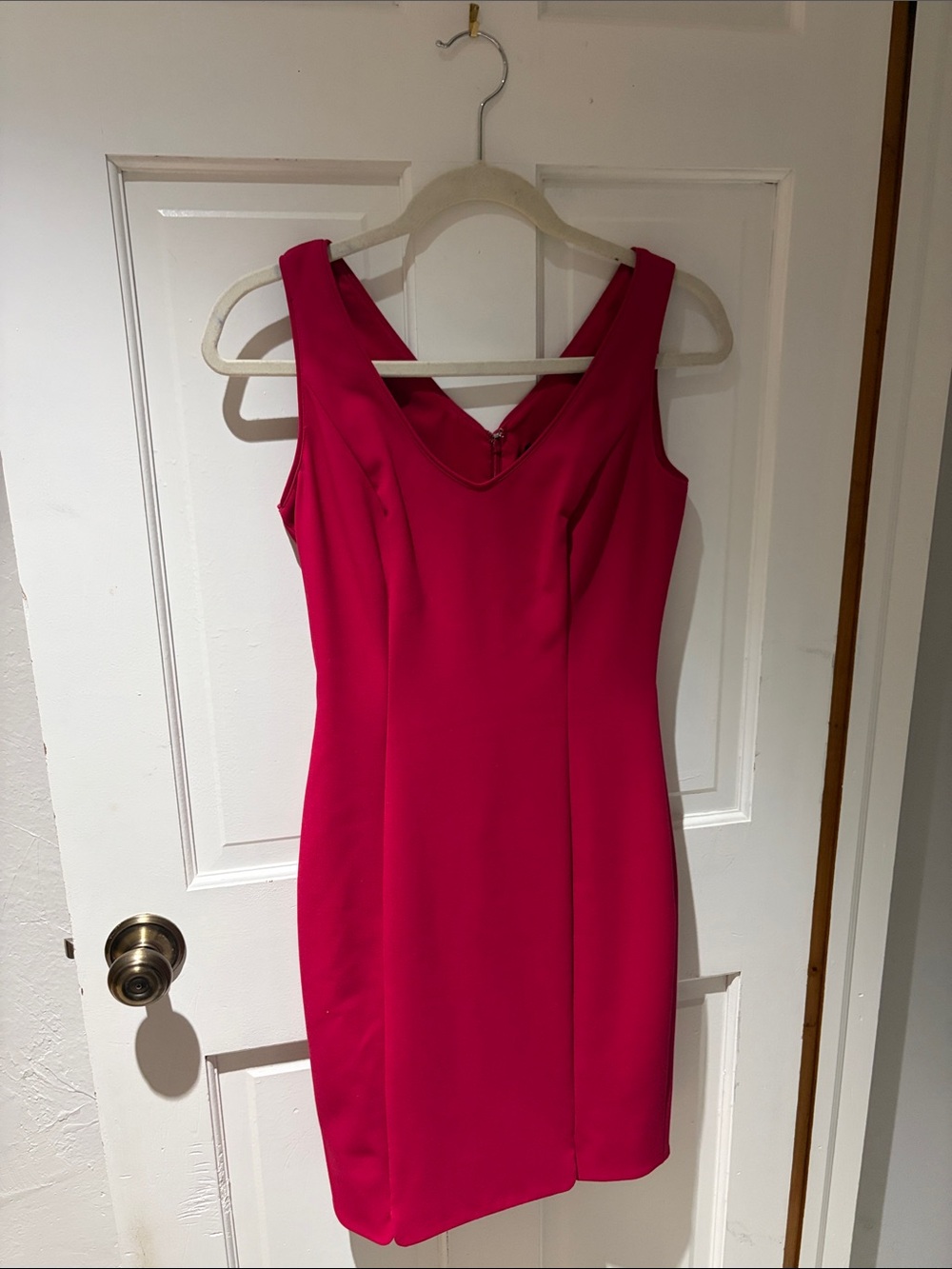 White House Black Market Raspberry-Pink Sheath Dress